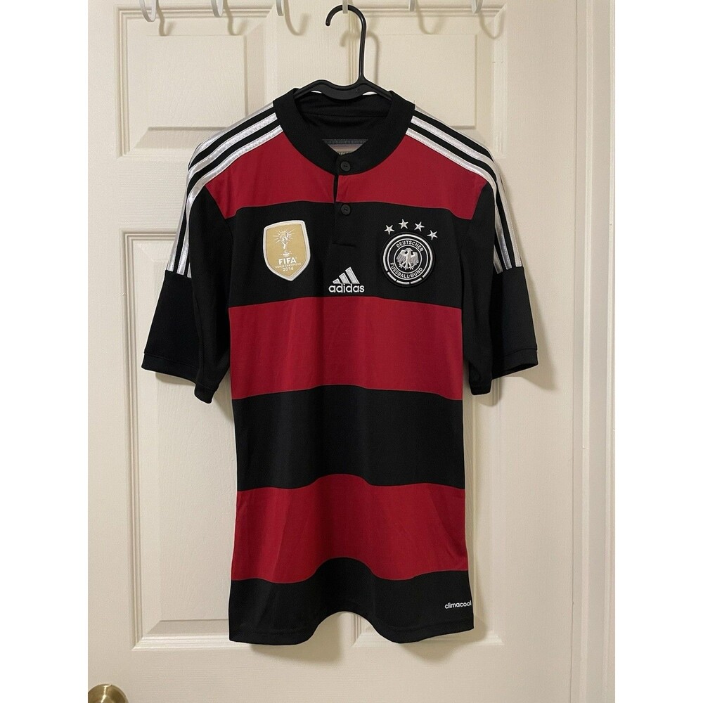 Germany Deutsher Fussball-Bund FIFA Adidas Men’s Small Jersey Climacool